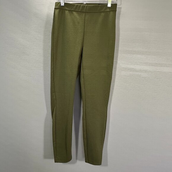 J Crew Pants Womens Small Any Day Pant In Echo Ponte Green Knit Back Zipper - Picture 1 of 9